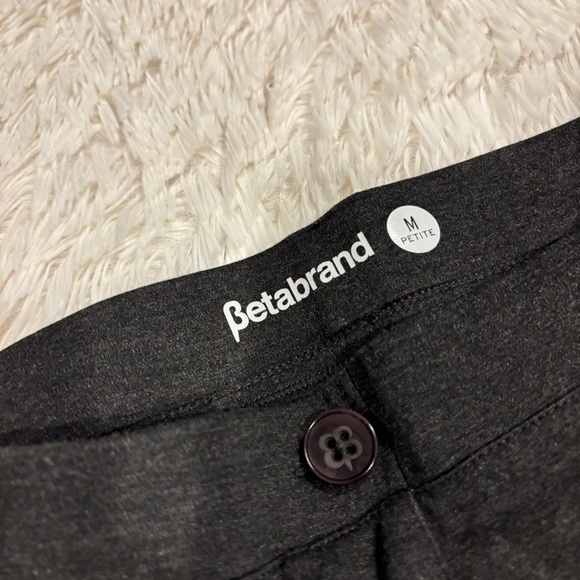 BetaBrand Woman’s Classic Dress pants Yoga Straight charcoal Gray size medium P - Picture 6 of 11